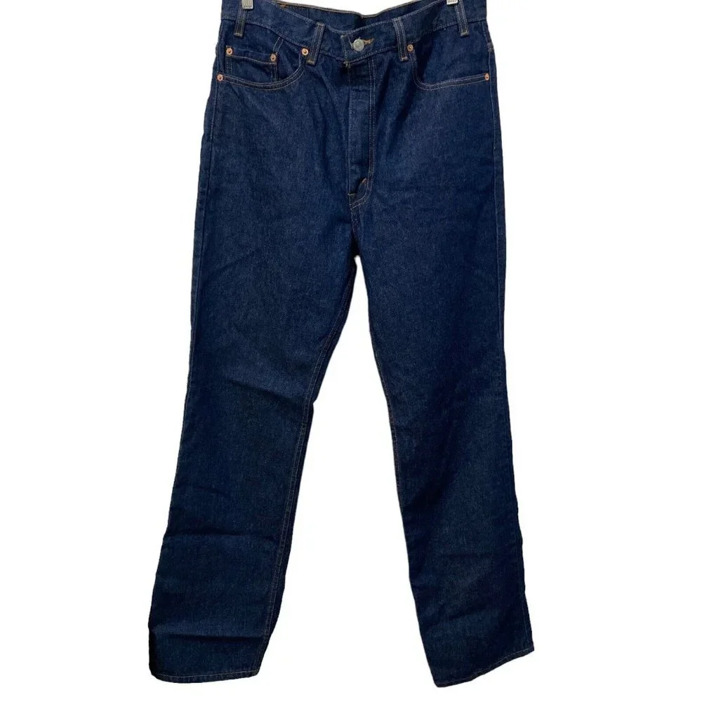 Levi's 517 Blue Jeans Dark Wash Size 38 x 36 Blue Made in USA Boot Cut Vintage